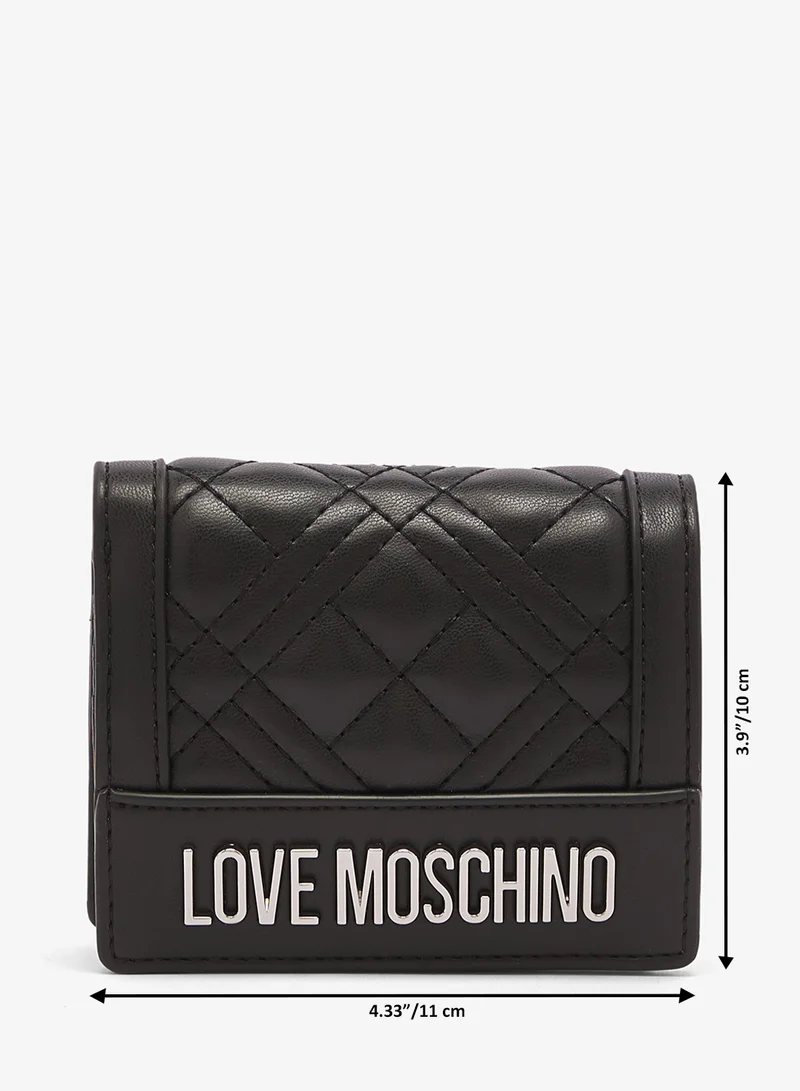 Love Moschino Quilted PU Wallet